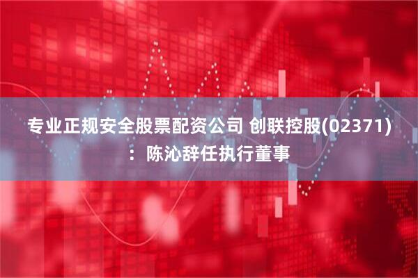 专业正规安全股票配资公司 创联控股(02371)：陈沁辞任执行董事