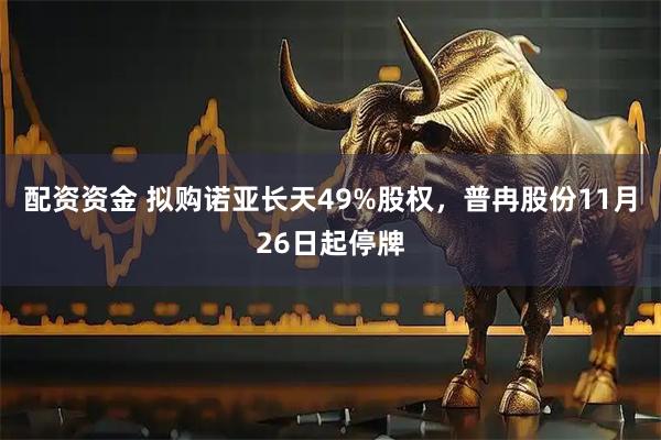 配资资金 拟购诺亚长天49%股权，普冉股份11月26日起停牌
